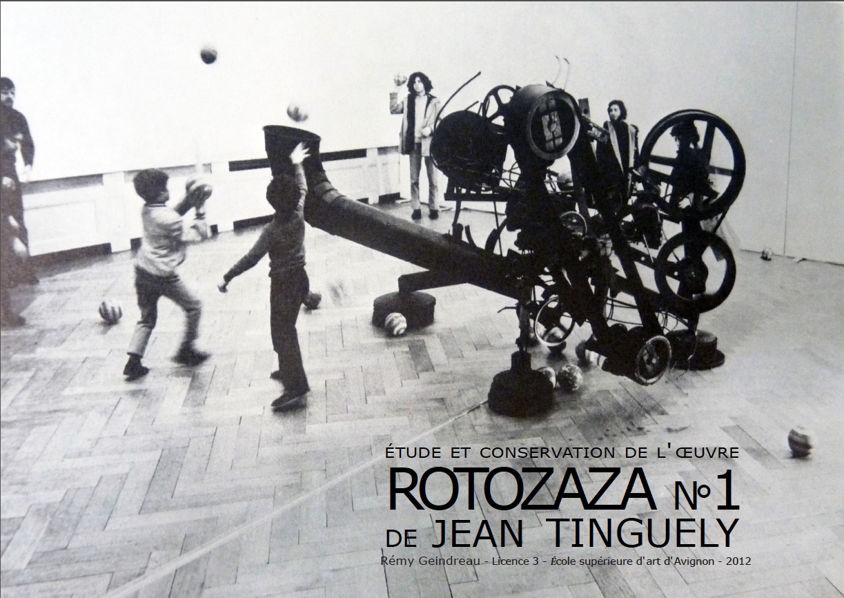 RÃ©sultat de recherche d'images pour "Tinguely, Rotozaza 1967"